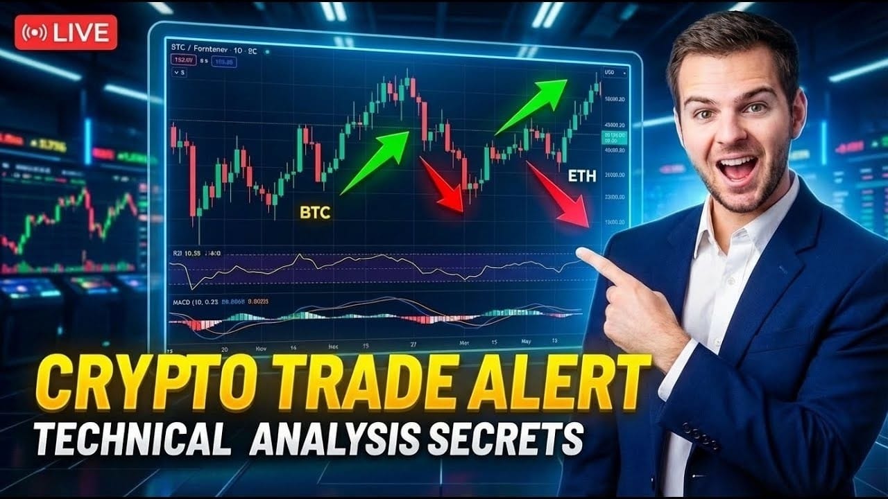 A deep-dive crypto market update highlighting Bitcoin and Ethereum technical signals, institutional activity, and key catalysts shaping the next market move.