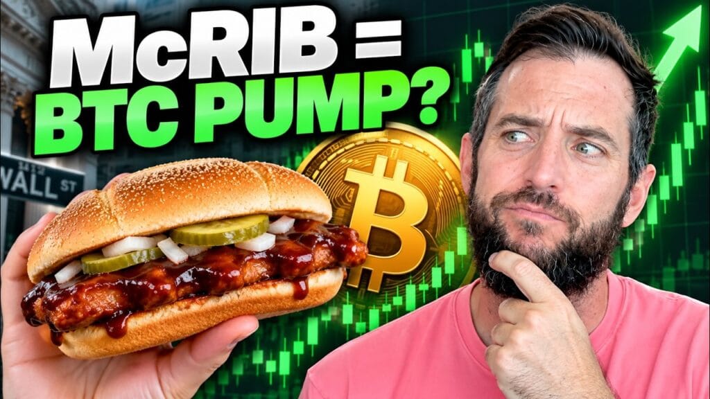 Crypto Rundown hosts discussing the McRib theory and Bitcoin market trends